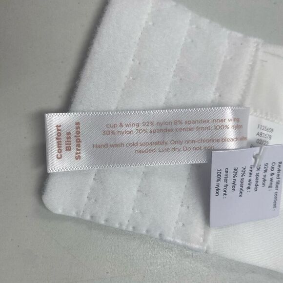 CACIQUE Women’s Straps Or Strapless Comfort Bliss White Wire Bra Size 44B White - Picture 8 of 12